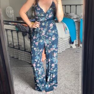 Floral Jump Suit